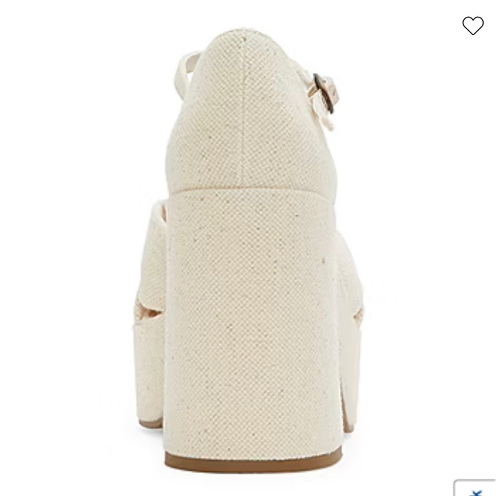 a.n.a Cream Heels with Chunky Block Heel and Knot Detail - Picture 3 of 10